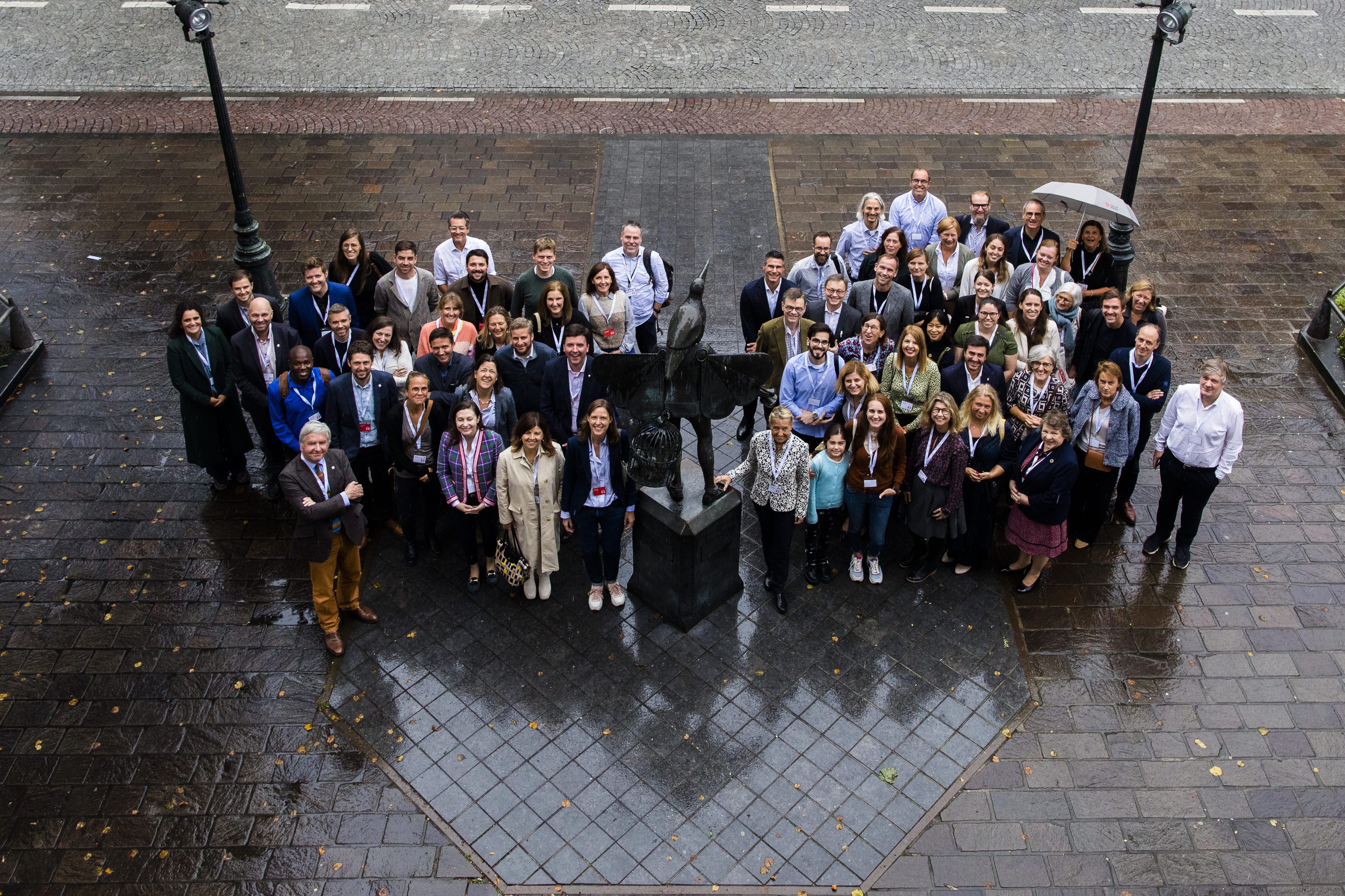 group photo in bruges