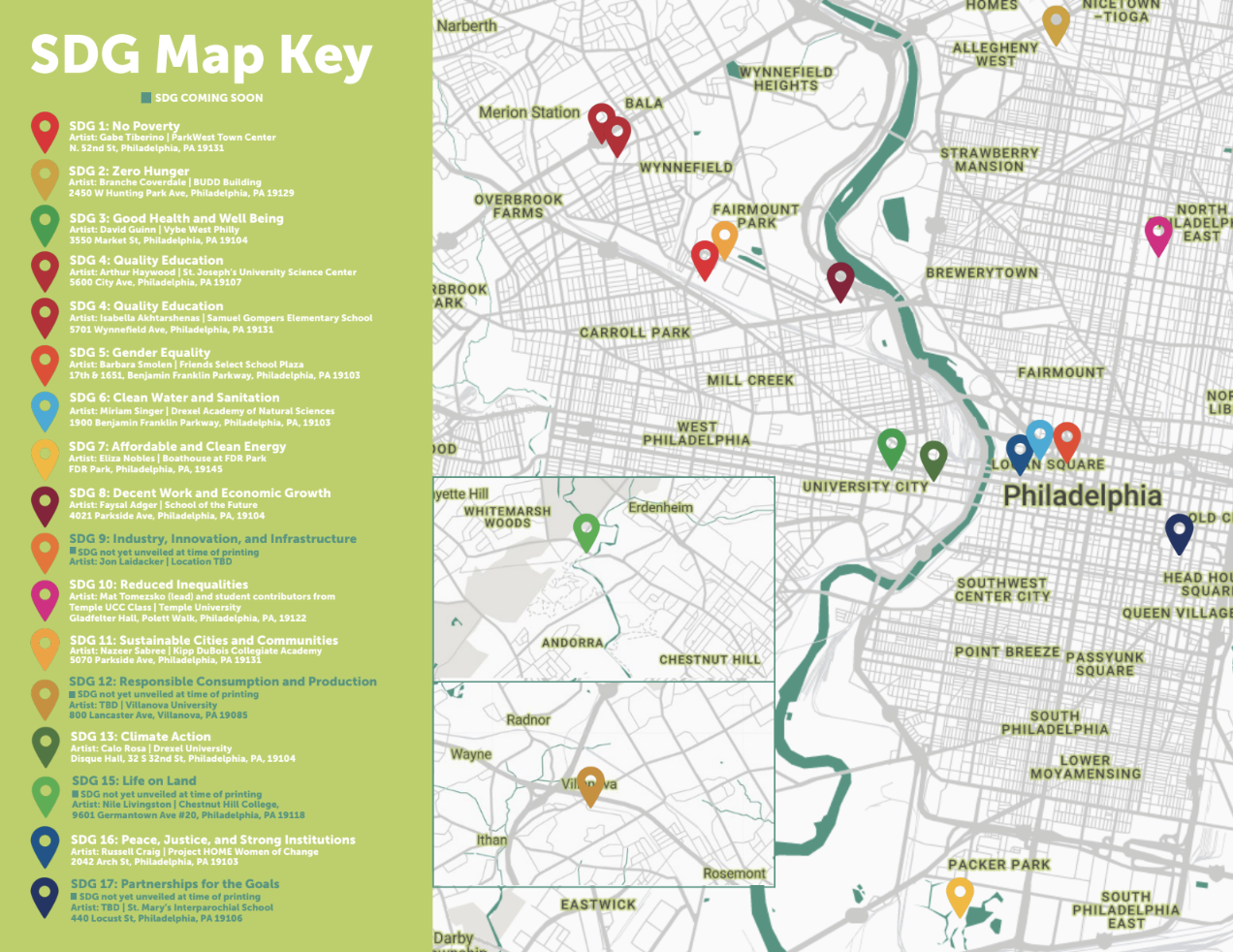 sdg mural map key