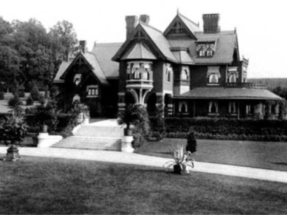 Black and white image of one of the featured Phildelphia homes