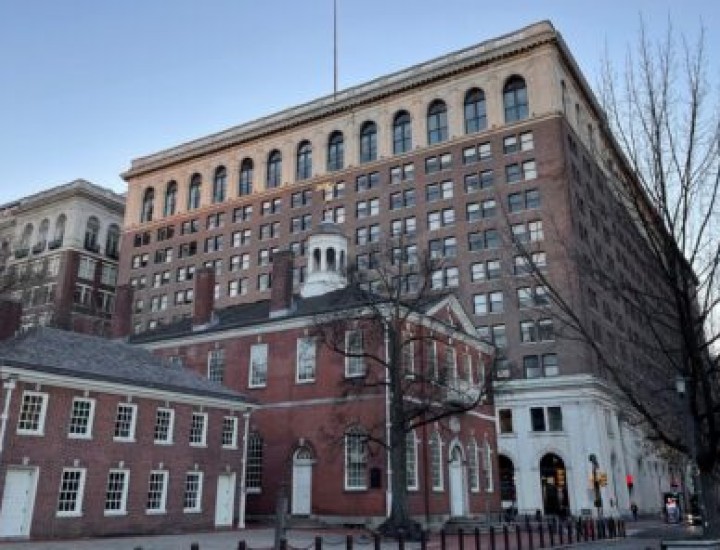 An image of one of the newspaper publication buildings as featured in this talk